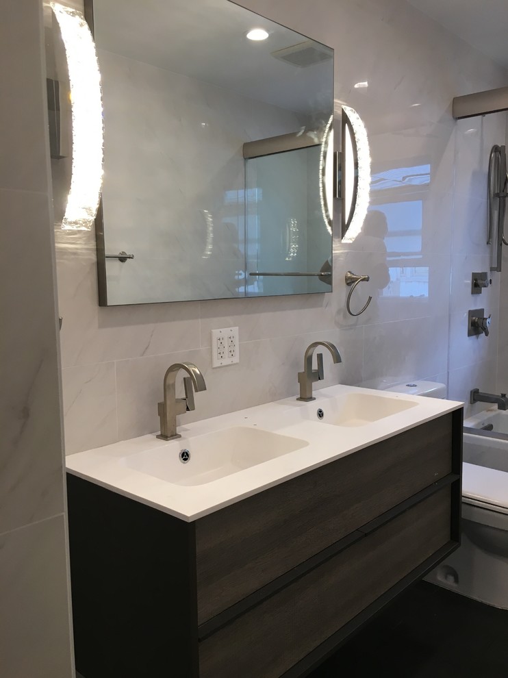 Bathroom renovation in two family house in Flushing