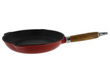 Chasseur Cast Iron Fry Pan with Cast Iron Handle, 10.5-inch, Red –  frenchhome