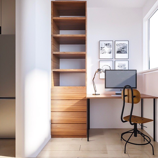 Дизайн-проект однокомнатной квартиры в скандинавском стиле