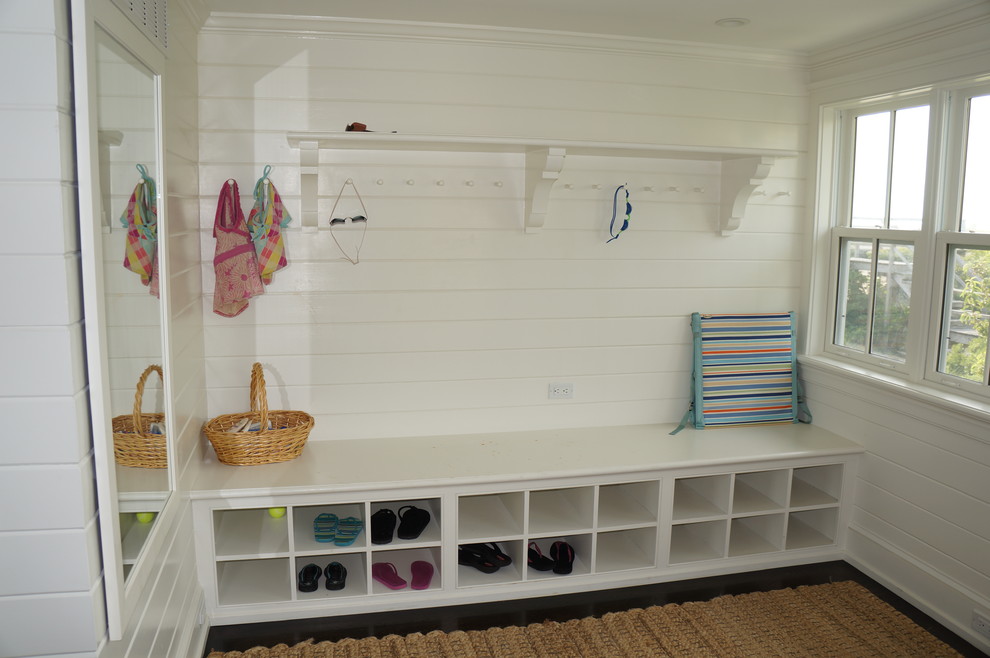 Inspiration for a beach style mudroom in Other.