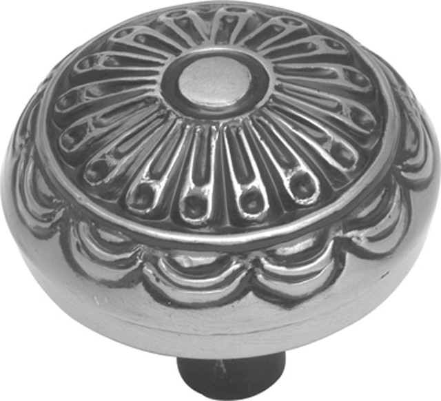 southwest lodge medallion cabinet knob, silver - traditional