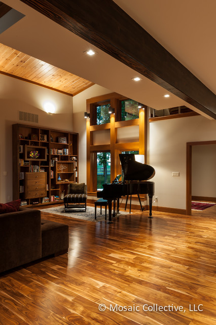 Custom Home Interiors and Exteriors for David K. Warfel Lighting Design minimalistisch-wohnbereich