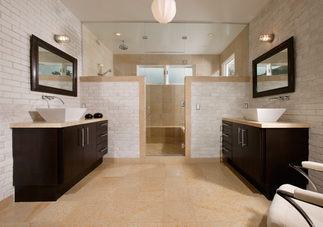 his and hers bath - contemporary - bathroom - new orleans -
