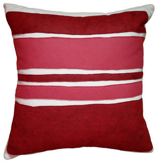 Color Block Applique Pillow