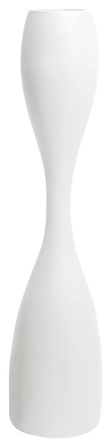 Moai Small Modern Vase, White