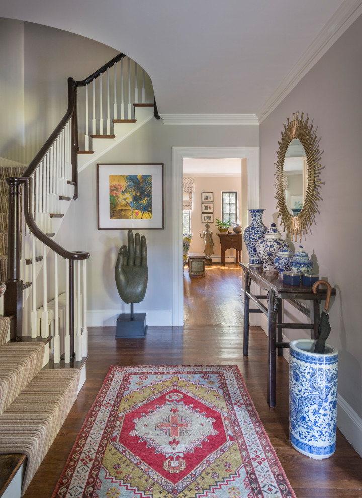 Transitional entryway in Boston.
