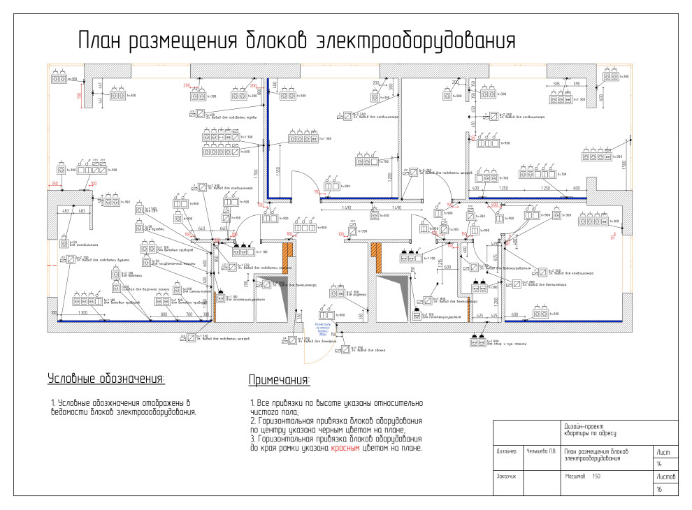 Дизайн-проект четырехкомнатной квартиры 110 кв.м.