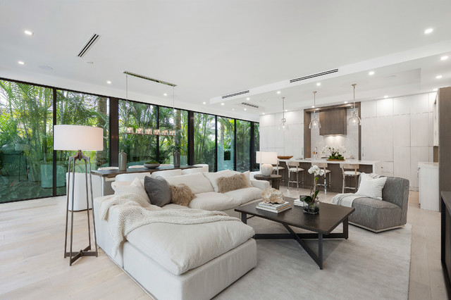 Boca Raton - New Construction Townhome contemporary-living-room