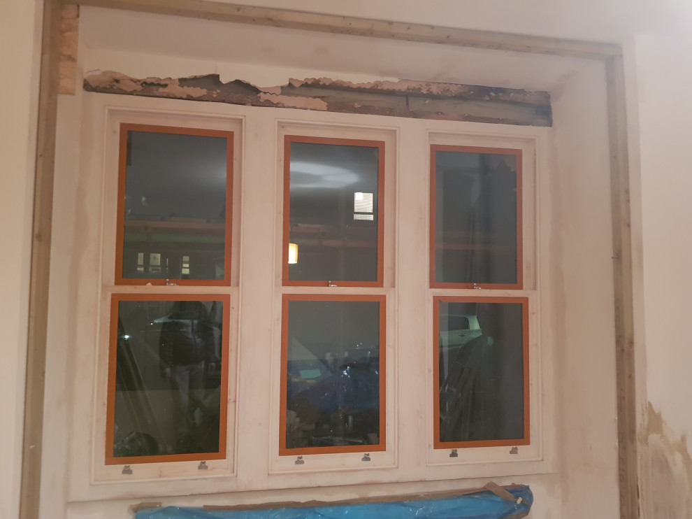 Replacing original features to period property + new timber sash windows