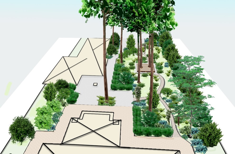 Проект ландшафтного дизайна для участка 15 соток