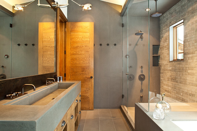 elegant and simple master bath - contemporary - bathroom - denver
