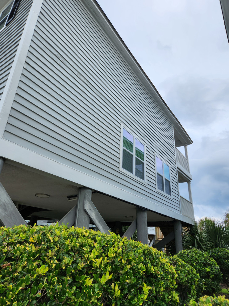 Exterior remodel / Windows / cider siding / paint