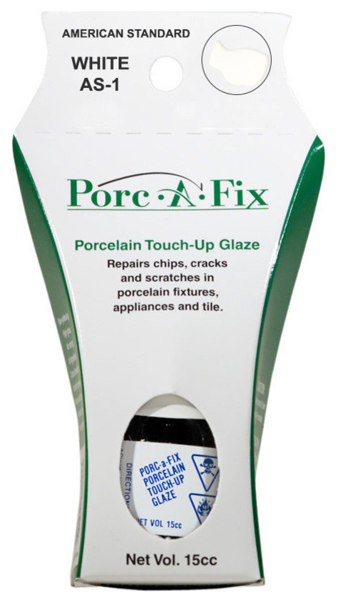 Porc-a-Fix Porcelain Repair Paint for American Standard, White as-1