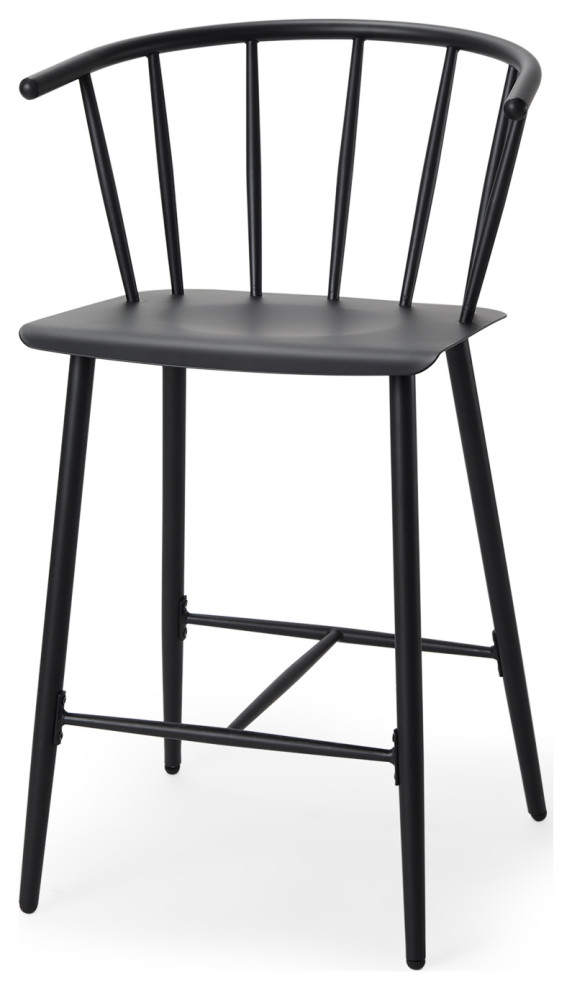 Colin Black Metal Counter Stool Midcentury Bar Stools And Counter
