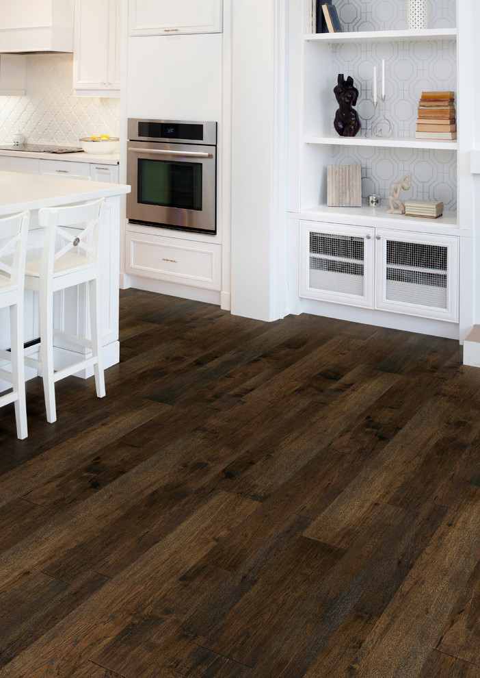 Inspiration for a contemporary dark wood floor kitchen remodel in Los Angeles