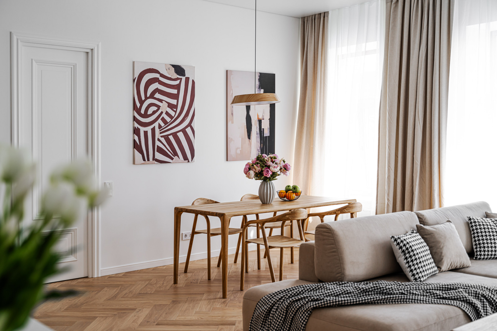 Светлая квартира в скандинавском стиле