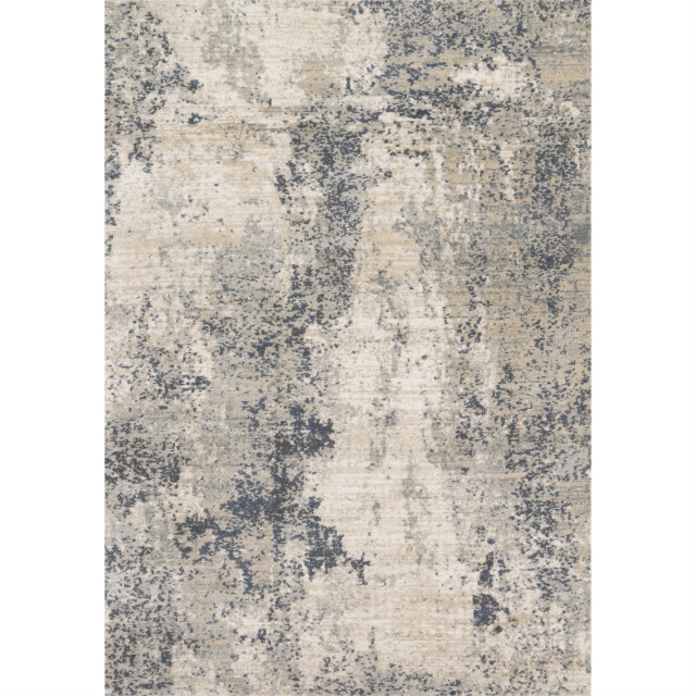 Teagan Rug, Natural/Denim, 6'7"x9'2" Contemporary Area Rugs by