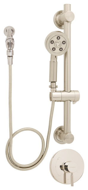 Neo Shower Combo with Slide Bar, Brushed Nickel