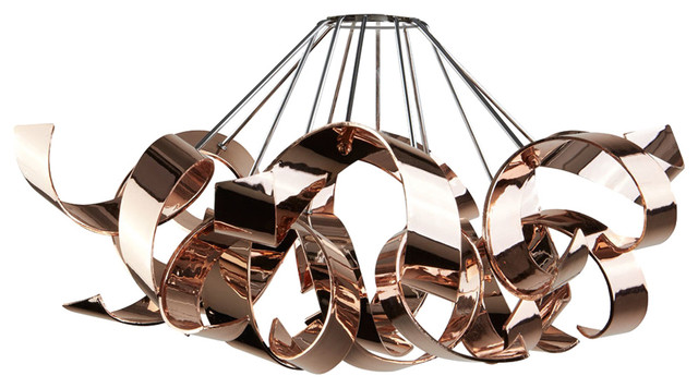 Gold Pendant Light Shade lyndsay pendant light shade rose gold finish contemporary lampshades by pagazzi lighting