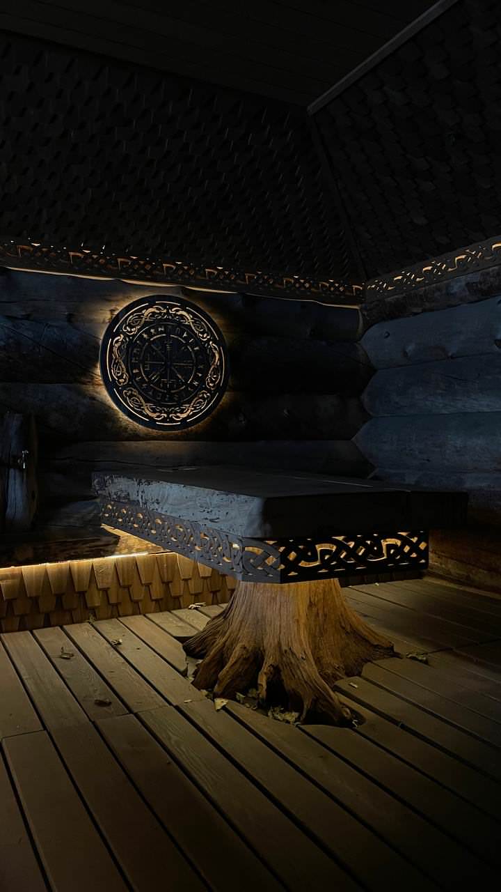 Баня в рустикальном стиле