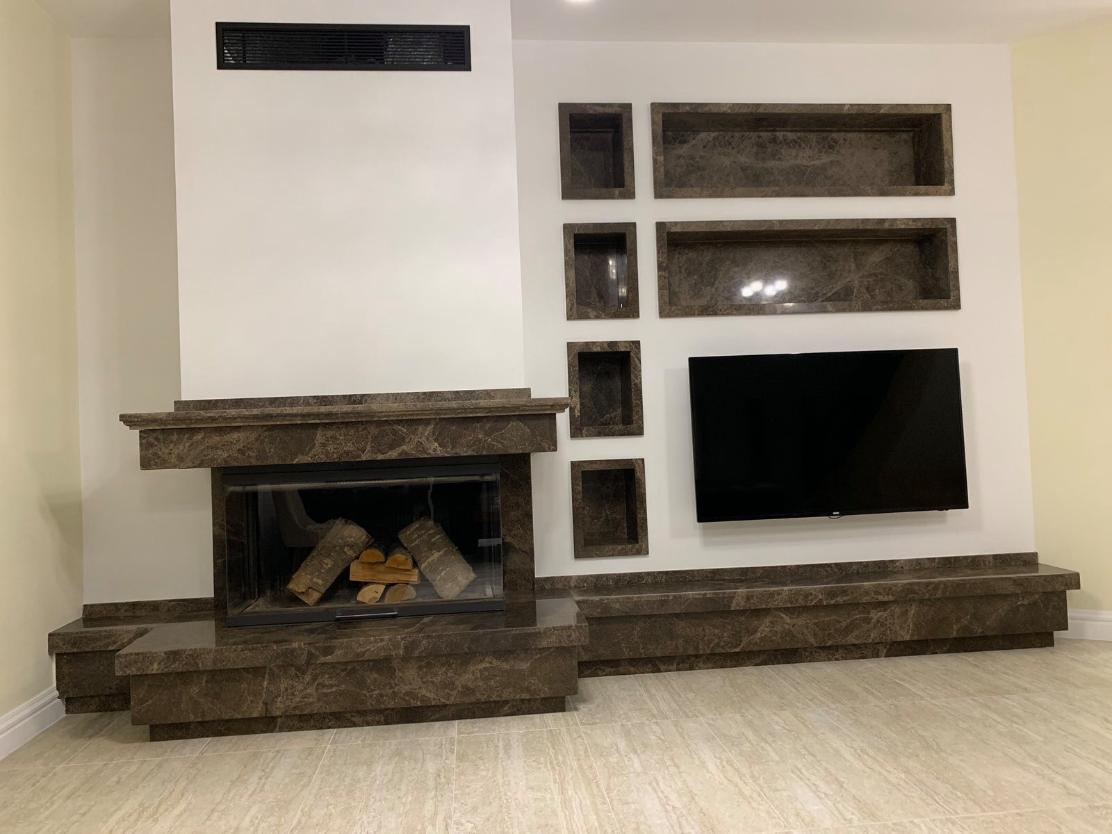 Modern custom built Fireplace Colts Neck