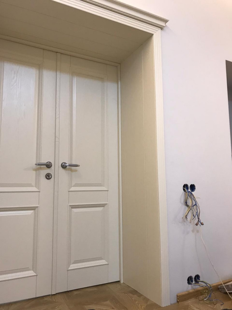 Поставка межкомнатных дверей из дуба, модель "Афина" Слоновая кость