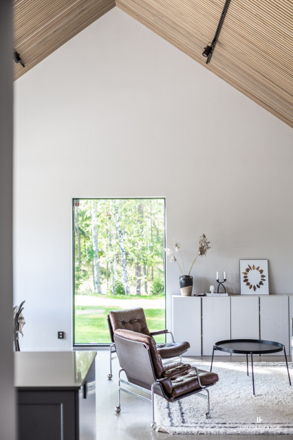 Villa Nohlert scandinavo-soggiorno