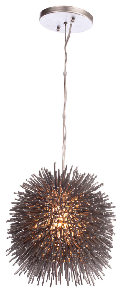 Varaluz 169M01CH 1-Light Mini Pendant Urchin Painted Chrome
