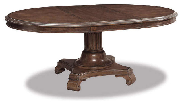 A.R.T. Cotswold Round Pedestal Table, Rustic Pine