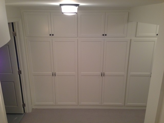 Basement Remodel Adding More Storage In A Small Space American Traditional Corridor Minneapolis By Country Cabinets