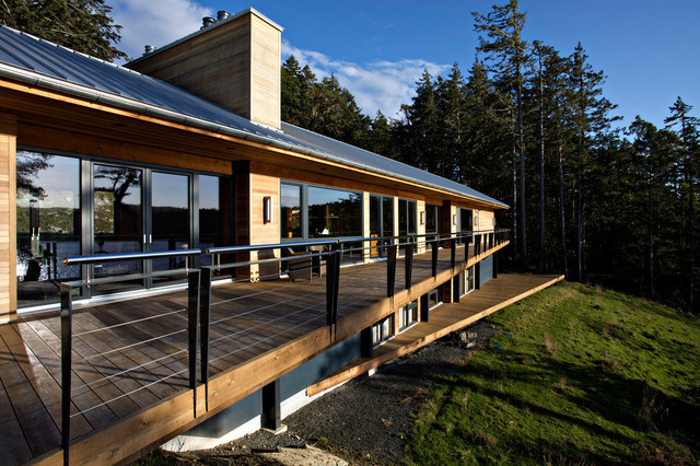 Sooke House rustico-facciata