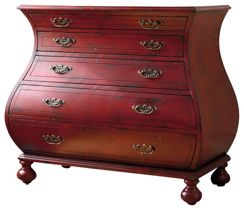 Hooker Furniture Red Bombe Chest, bombe chests, alice in wonderland furniture, bombay chest for sale