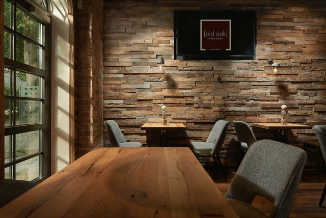Eichenholz Wandverkleidung rustic