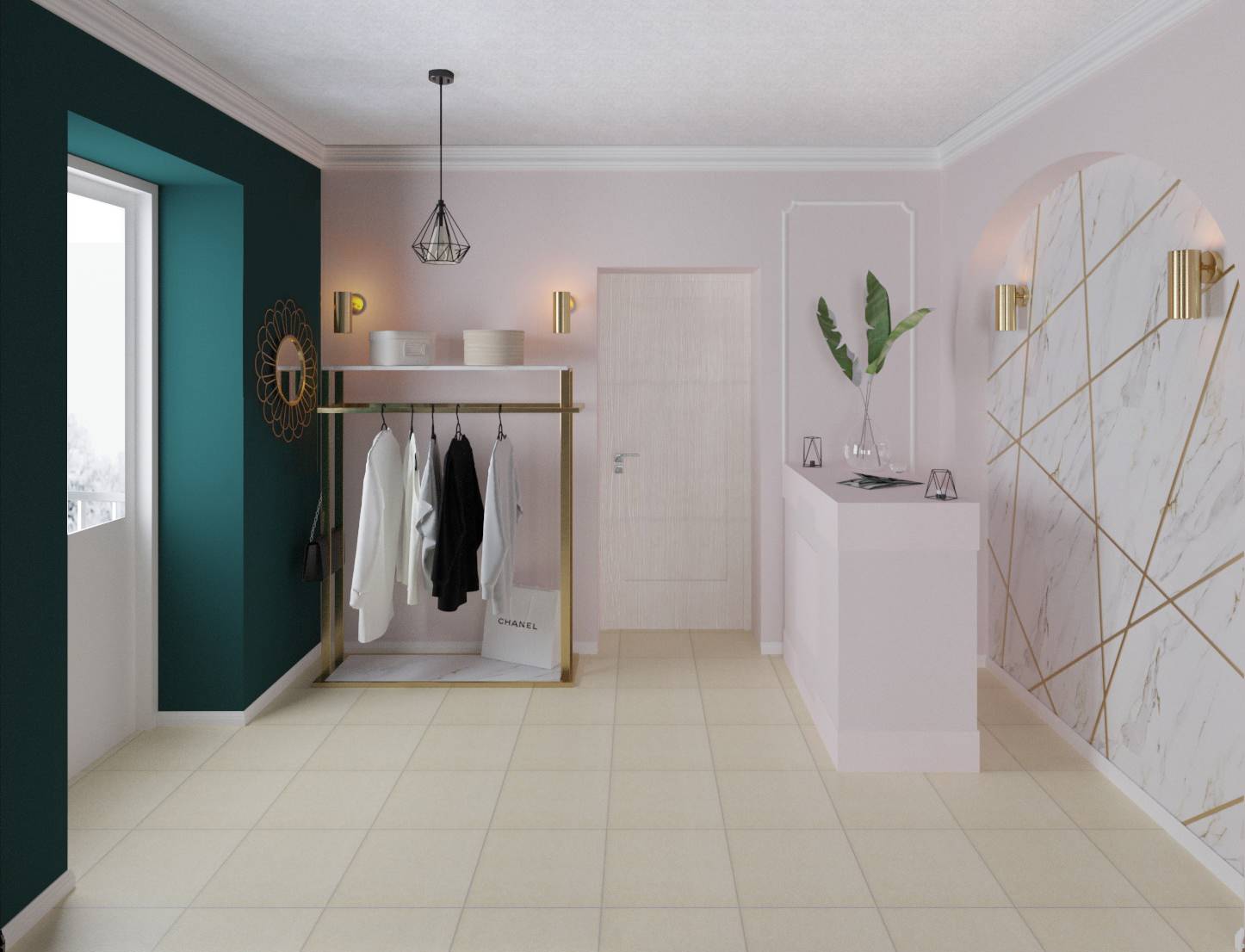 Дизайн интерьера салона красоты AK.Beauty