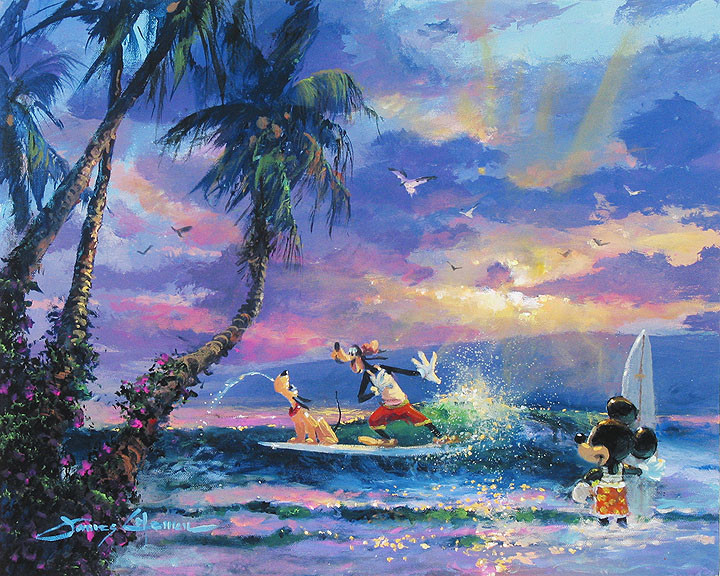 Disney Fine Art Summer Escape by James Coleman, Gallery Wrapped Giclee