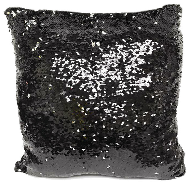 Fennco Styles Glam Mermaid Sequin Throw Pillow - Decorative Pillows Houzz