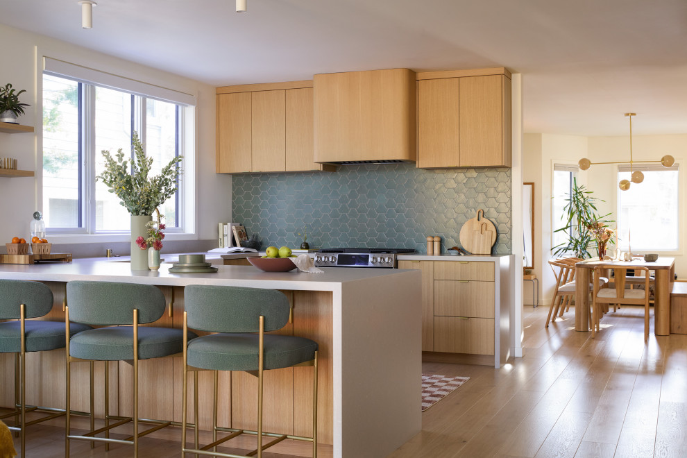 Palo Alto Pattern Play - Contemporary - Kitchen - San Francisco - by ...