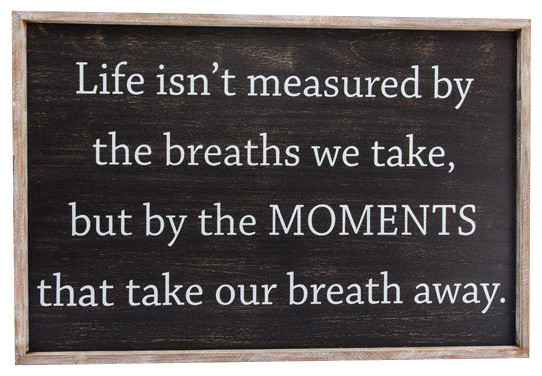 "Moments" Framed Sign