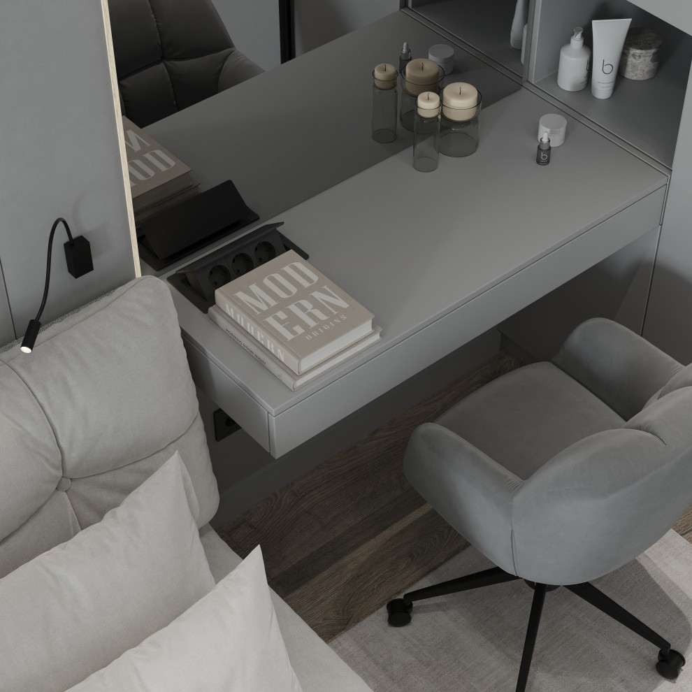 Проект квартиры для молодой семьи в Екатеринбурге. Спальня