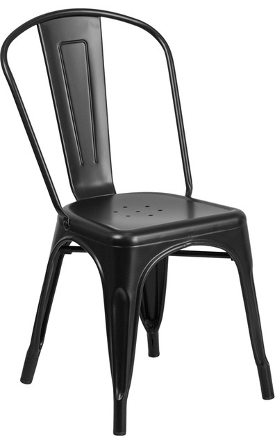 Matte Black Metal Dining Chair Set Of 4 Contemporary Matte Black Metal Dining Chair Set Of 4 Contemporary Chairs