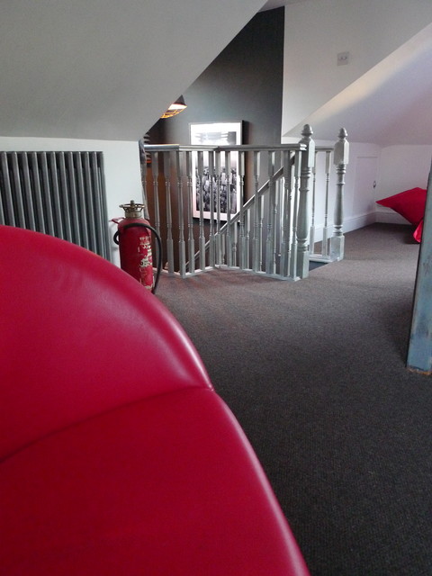 Loft conversion rustic-staircase