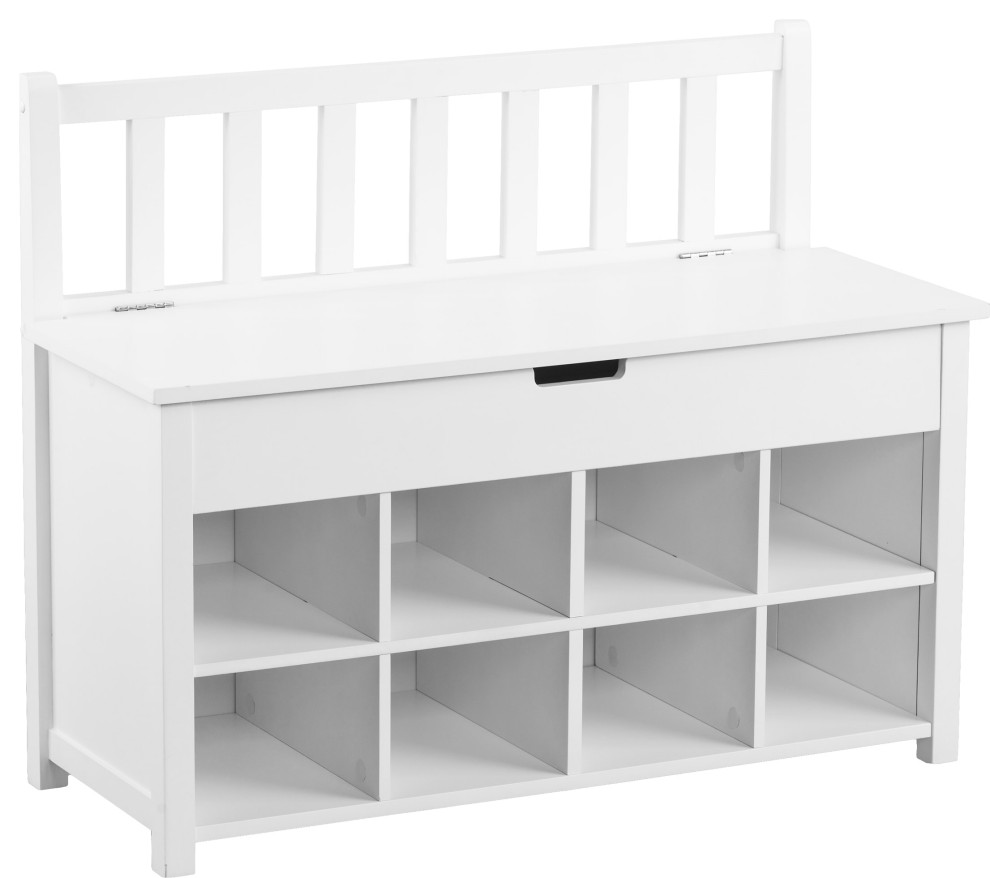 Belleville Shoe Storage Bench Beach Style Shoe Storage by