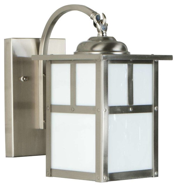 Craftmade Z1844 Mission 10 1 Light Hanging Wall Sconce Stainless Craftmade Z1844 Mission 10 1 Light Hanging Wall Sconce Stainless Steel Craftsman Outdoor Lights And Sconces By Mylightingsource