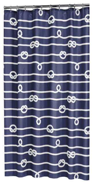 Hotel Quality Fabric Cloth shower Curtain Blue Ship's Anchor 72"x72" 72"x78" 