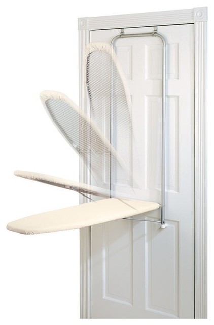 Homz 4785008 Over The Door Ironing Board 42 X14 Blue Modern