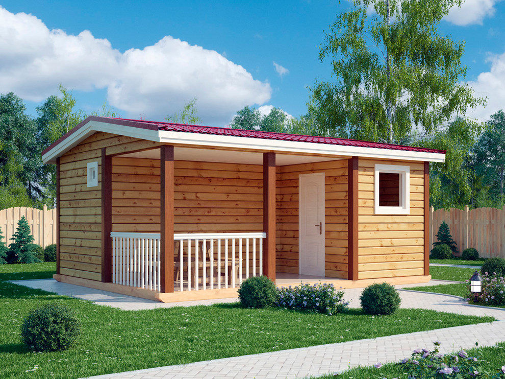 Баня из бруса "Азбука В" проект Московская область