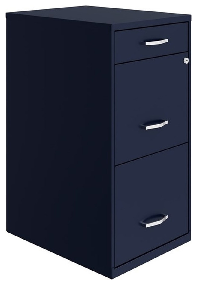 thumbnail image 2 of Office Dimensions 20 Inch Deep Metal Mobile Pedestal File 2 Drawer Box 2 of 12