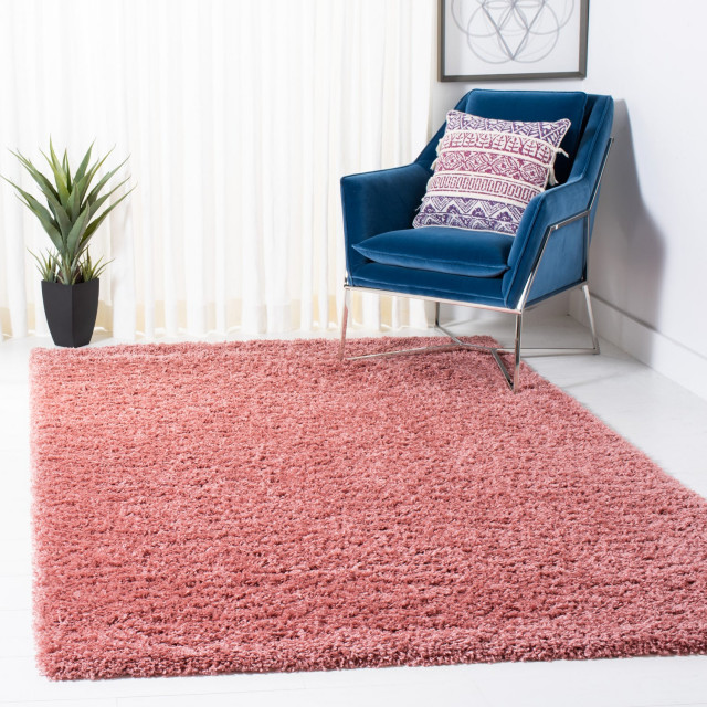 Safavieh Venus Shag Vns520U Solid Color, Shag Rug, Pink, 9'0