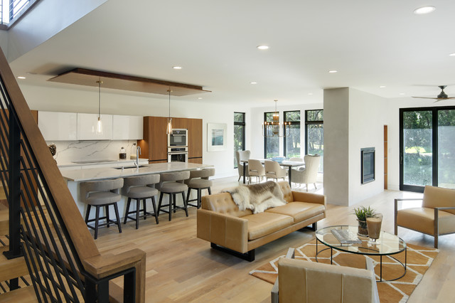 Waters St, Deephaven Minnesota modern-wohnbereich