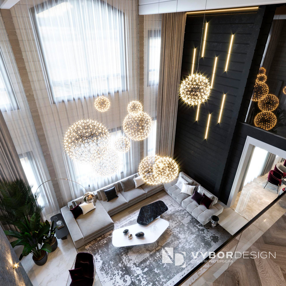 Дизайн интерьера дома из бруса